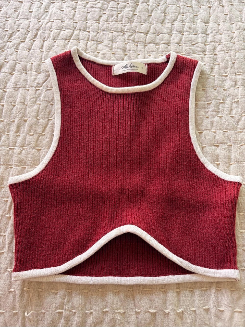NWOT Mahina Knit Cropped Tank (S)